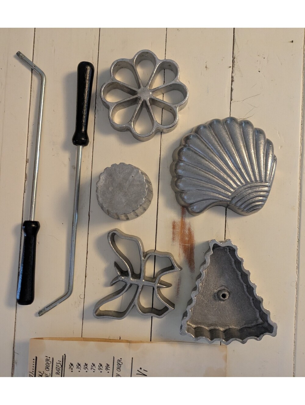 True Retro Vintage Cookware, Table Irons / Molds with original instructions.